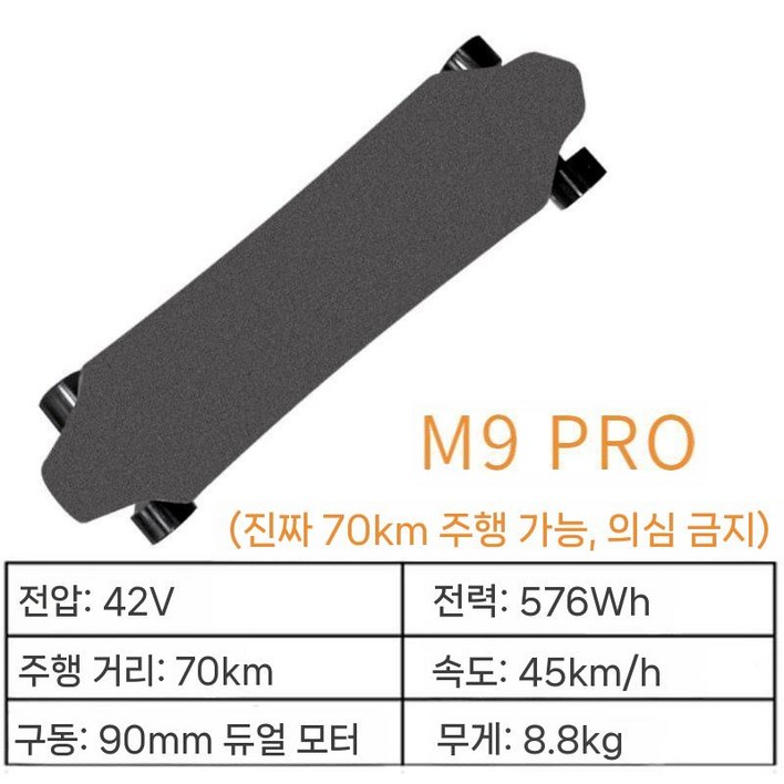 전동스케이트보드 스타크 크루져 LE, 6. M9 PRO듀얼70km화면 리모콘