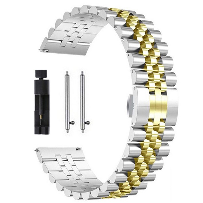 호환 갤럭시 워치 4 3 액티브 2 기어용 금속 스트랩 20mm 22mm