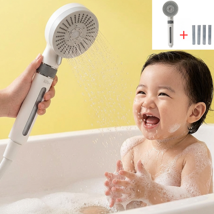 아토퓨어 필터 샤워기 수압상승 저자극 아기 온오프 마이크로버블 필터1년세트, 38할인세트 샤워기필터4개, 1세트