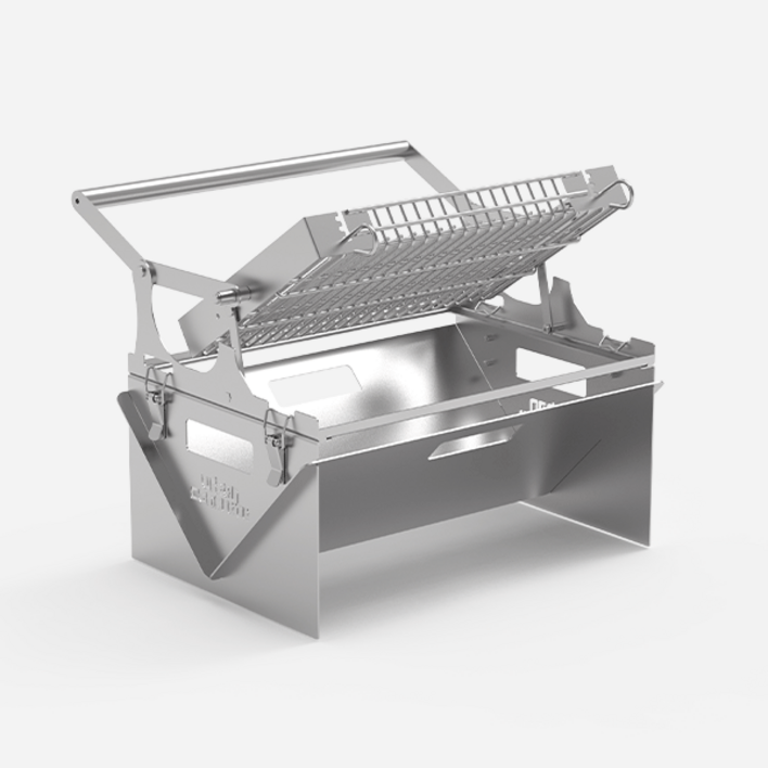 어반콘크리트 캠핑 원터치 그릴 바비큐, 회전 그릴 2종 세트, 1개