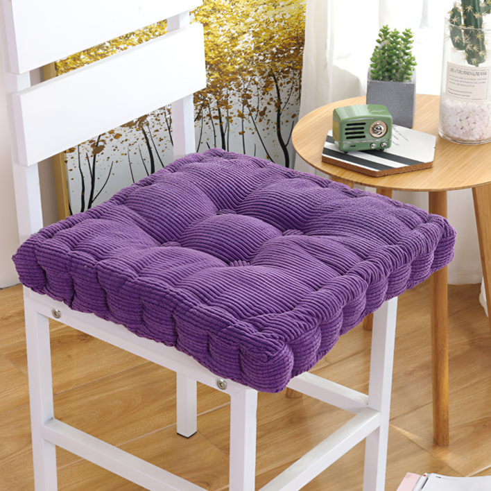 생활비책 모던 퀼팅 사각 의자 방석