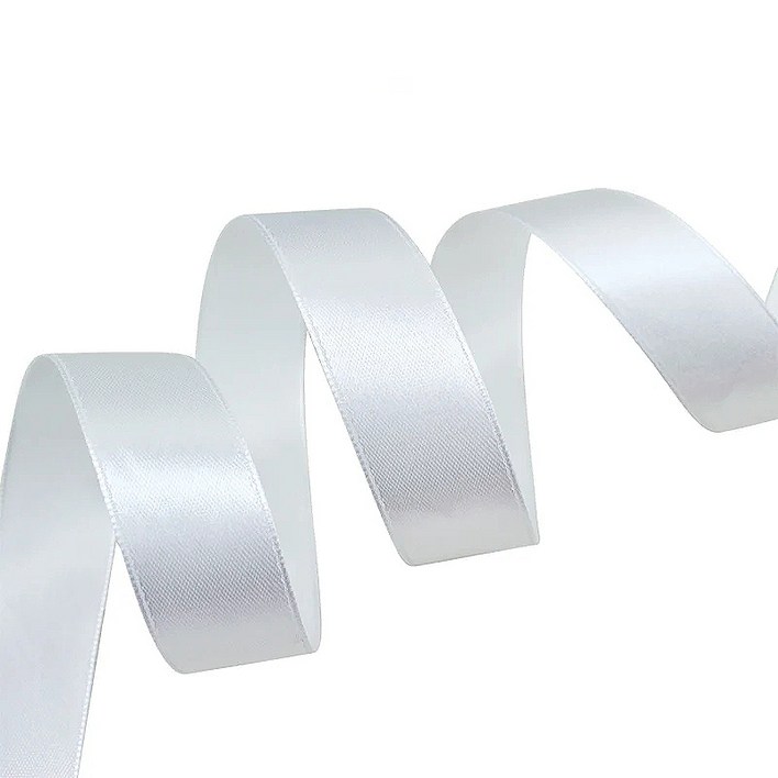 25 yardsroll 25mm넓은 단 하나 측면 사틴 리본 직물 장식 선물 크리스마스 리본 결혼식 꽃 바구니 장식