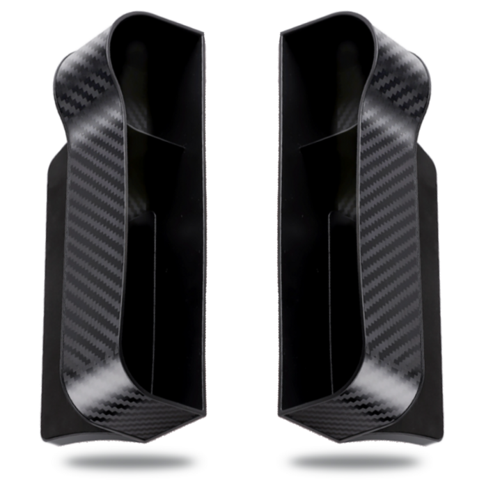 모터핏 차량용 사이드포켓 틈새 수납함 컵홀더 좌우세트, 카본 블랙, 1세트