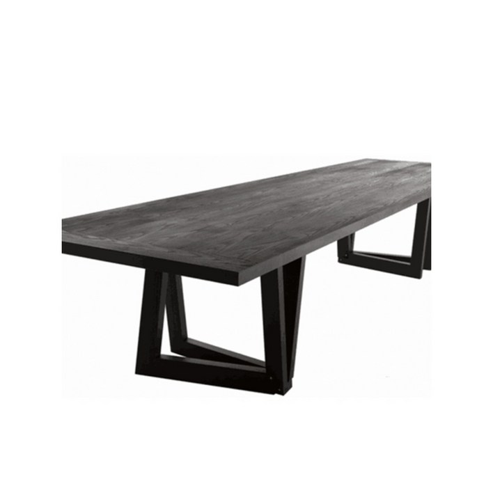 8인용식탁 10인용식탁 대형 테이블 원목 회의 5cm 수입 카페 200x80x75 작업대