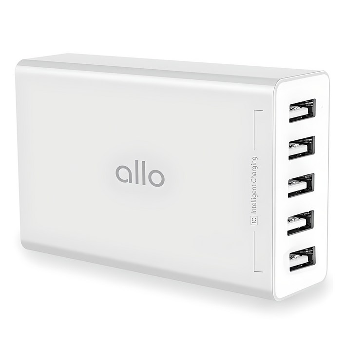 알로코리아 USB 5포트 2.4A 스마트 멀티 고속 충전기 UC401S