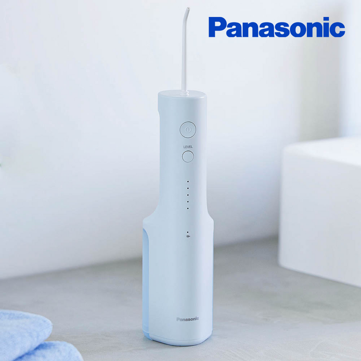 파나소닉 휴대용 무선 구강세정기 IPX7 방수 워터 치아 치간 물치실 세척기 EWDJ26, EWDJ26화이트믹스