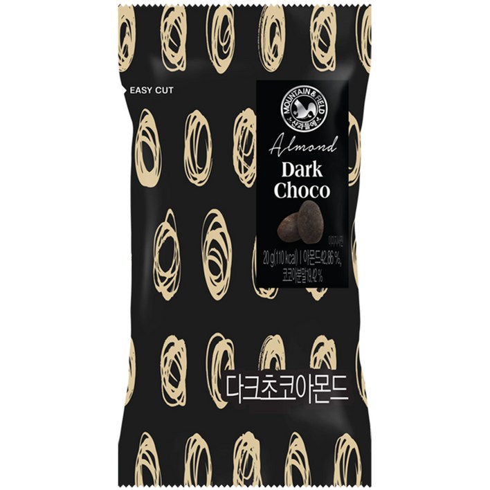 산과들에 다크 초콜릿 아몬드 20g 초코볼