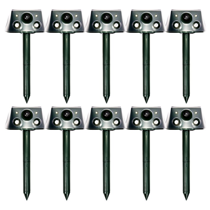 야생동물 퇴치기 차우 태양광 적외선 강력진동 초음파 LED 경고음