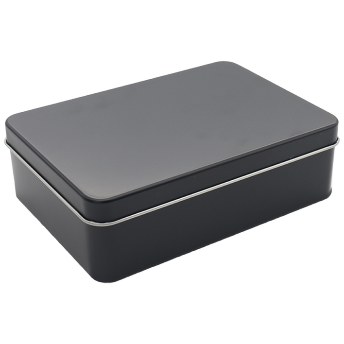 S112 은색흰색검정색 틴케이스,대형 틴케이스, 미니 틴케이스, 원형 틴케이스, 철필통, 원통, 정리함 케이스, 틴케이스 쿠키, 철제 케이스, 검정, 1개