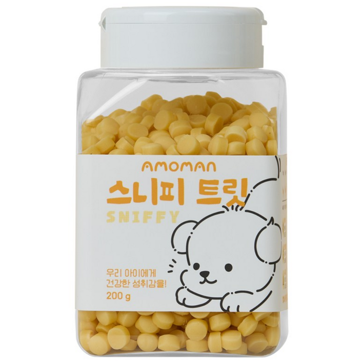 강아지 노즈워크 간식 아모망 스니피 트릿 200g, 1개, 200g, 고구마