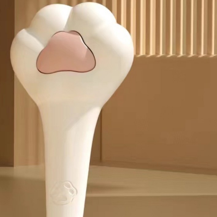 (한정수량 특별 할인)스타존 반려동물 저자극 원터치 슬리커 브러쉬 털 제거기 고양이빗 강아지빗 브러쉬 비숑빗 털 제거 브러쉬, 화이트, 1개