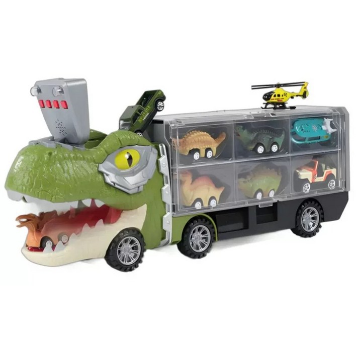 도담도담 사운드 공룡자동차 티라노사우루스 운송트럭 장난감, 1개