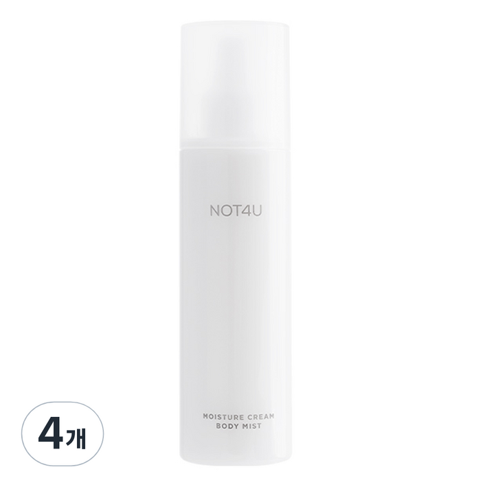 낫포유 모이스처 크림 바디 미스트, 4개, 200ml