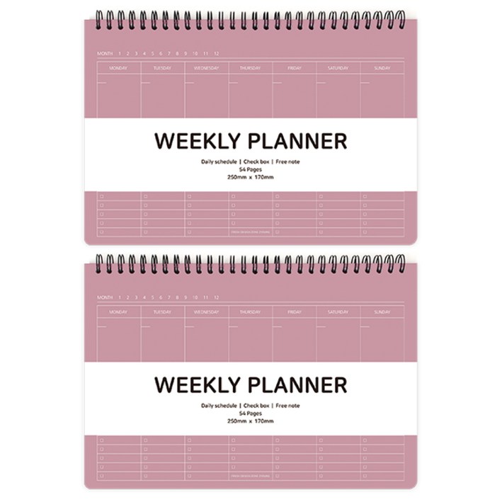 투영디자인 엘리트 체크 위클리 플래너 다이어리