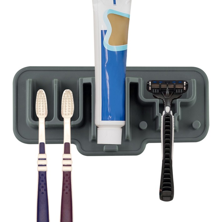 플라이토 실리콘 흡착 다용도 칫솔걸이