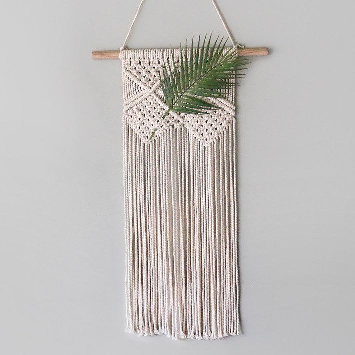 블루밍앤미 마크라메 다이아몬드 월행잉 + 아레카야자