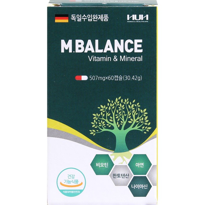 후파르마 엠 발랑스 비타민 앤 미네랄 30.42g, 60정, 1개 후파르마 엠 발랑스 비타민 앤 미네랄 30.42g, 60정, 1개