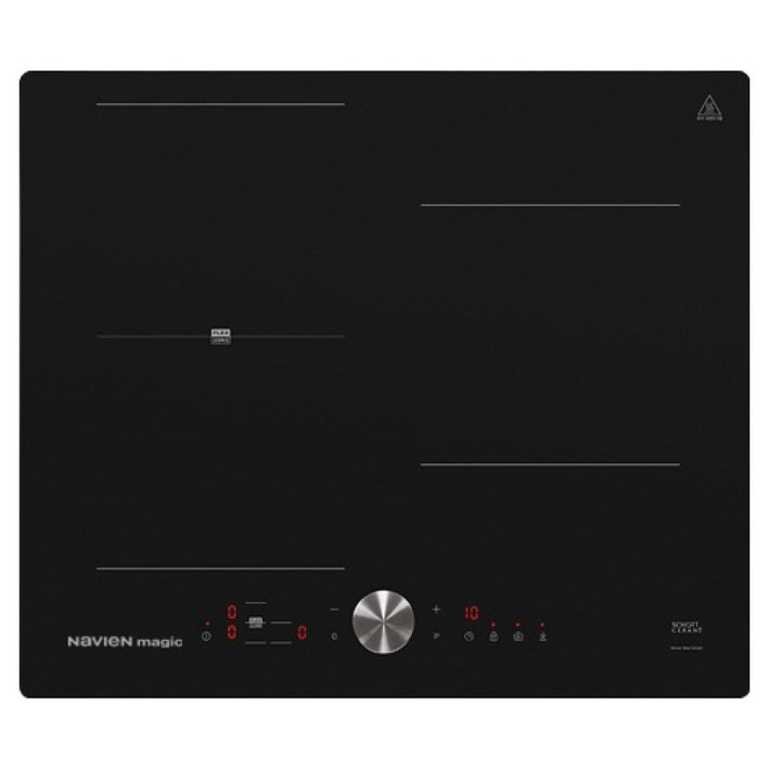 나비엔매직 전기레인지 인덕션 3구 블랙, ERI-5023AF, 빌트인