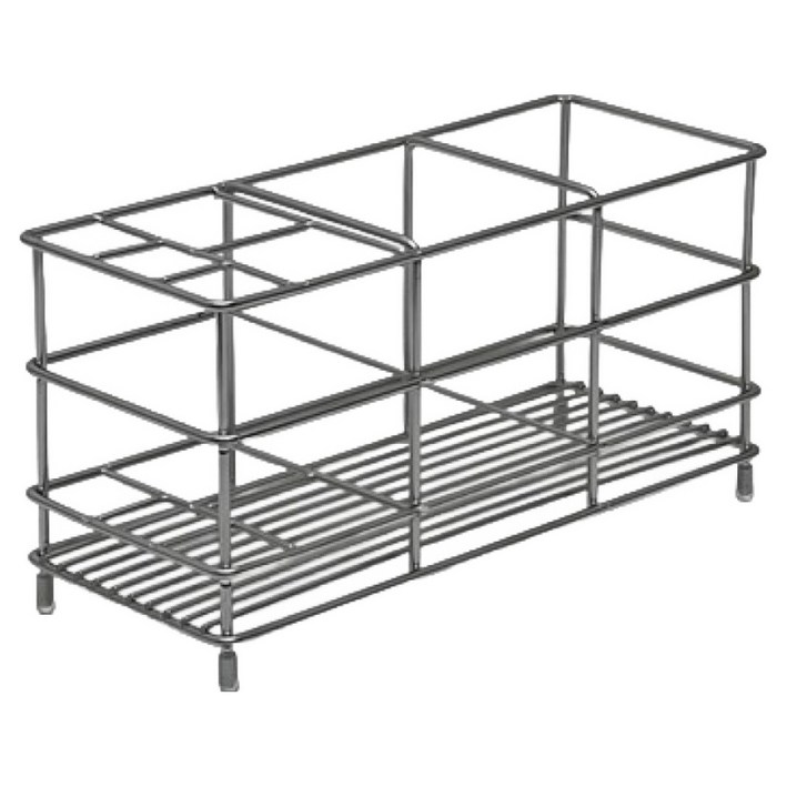 에브리윅 304 스텐 전동 칫솔 꽂이 치약 거치대, 실버, 1개