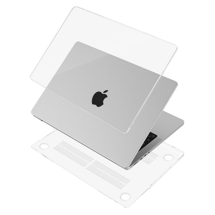 오펜트 맥북 프로 14 M4 M3 M2 M1 투명 하드케이스  키스킨 먼지방지마개 색상랜덤