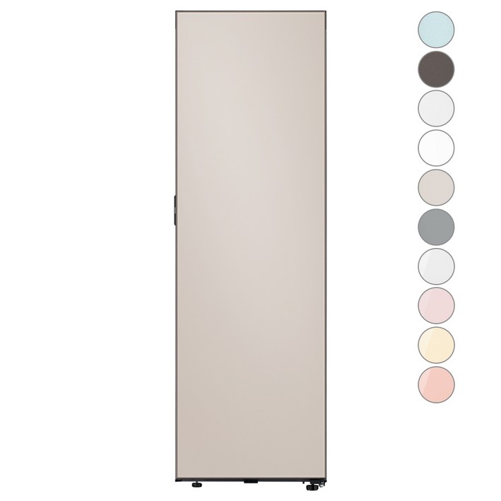 [색상선택형] 삼성전자 비스포크 스탠드형 김치플러스 1도어 키친핏 냉장고 우개폐 348L 방문설치