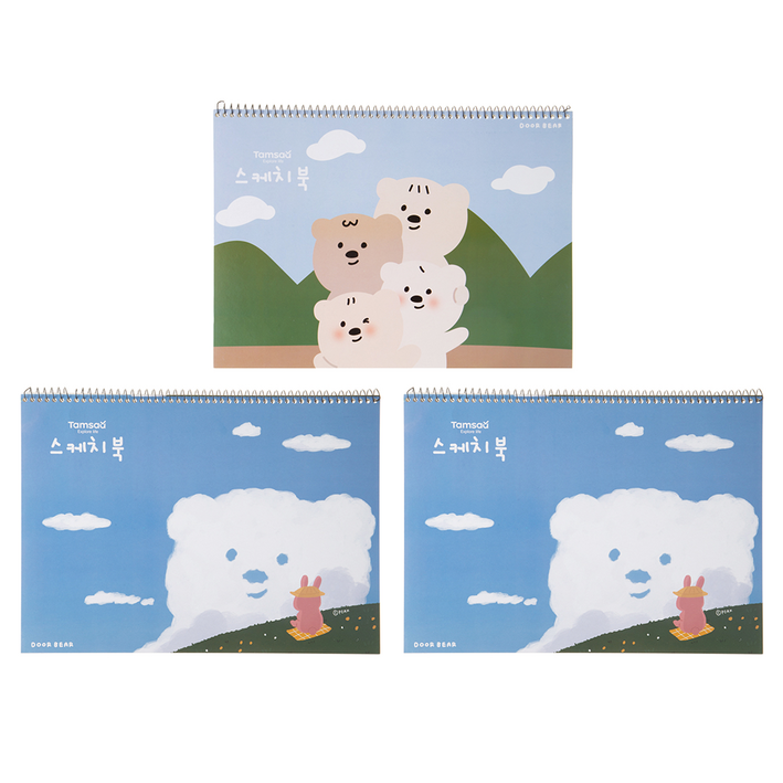 탐사 두툼 미술용 스케치북 170g, 3개입