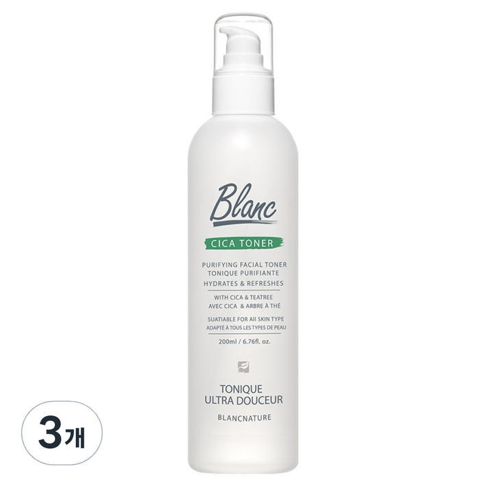 블랑네이처 시카 토너, 200ml, 3개