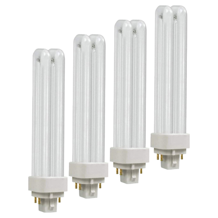 오스람 삼파장 콤팩트 형광램프 4핀 26W DULUX DE 26W830, 전구색, 4개