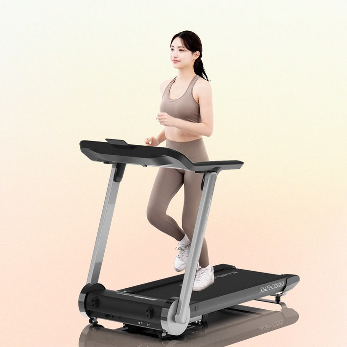 비앰비스포츠 리얼런닝머신 BMR-X22 층간진동흡수 무진동 저소음 가정용 런닝 B, 블랙, BMR-X22B