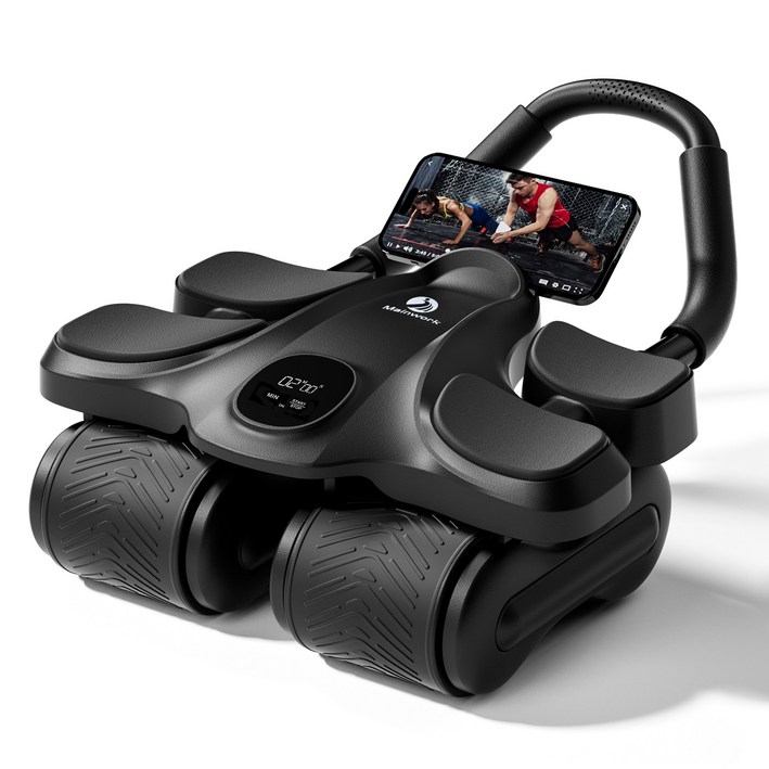 메인워크 AB 슬라이드 무소음 코어 복근 운동 기구 리바운드 ab 롤 아웃 + 프리미엄 무릎패드