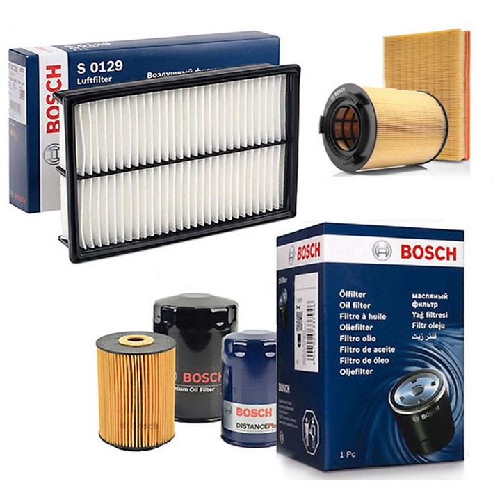 보쉬 기아 K9 엔진 오일필터 + 에어 크리너 필터 세트, 1세트, 3.3 터보 T 18년4월~21년5월 MKF59