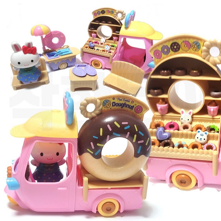 핑크래빗 도넛카  도넛트럭 푸드트럭 역할놀이 소꿉놀이