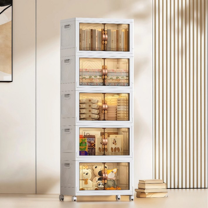 YEAAYE 대용량 리빙박스 가정용 다용도 이동식 폴딩 수납 정리함 JG202