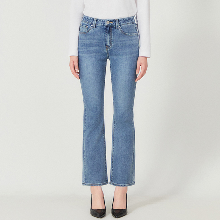 게스 부츠컷 청바지 여성 붓컷 미디엄블루 백화점