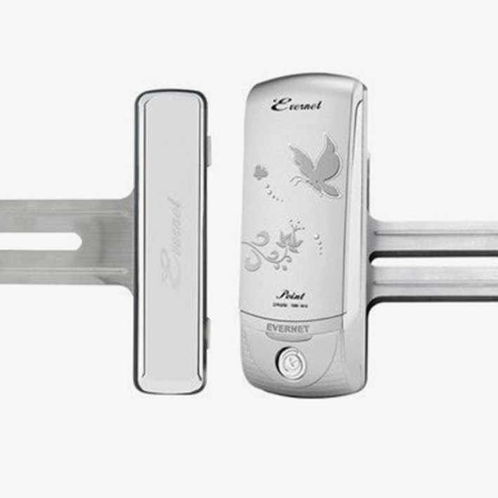 에버넷 번호전용 포인트글라스 양문 GX-POINT-N 강화유리 유리문용 디지털도어락 빠른배송, 포인트글라스양문, 고객직접설치