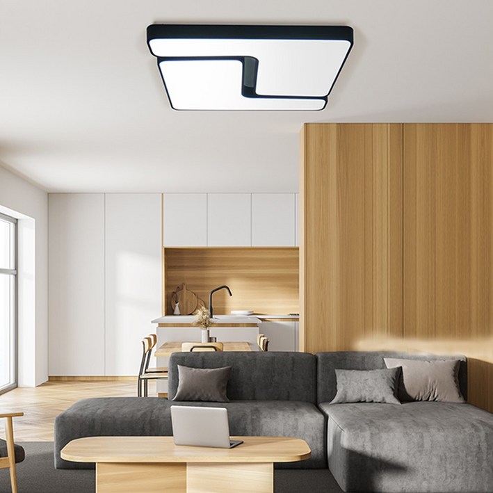 LED 휠라 거실등 160W 블랙