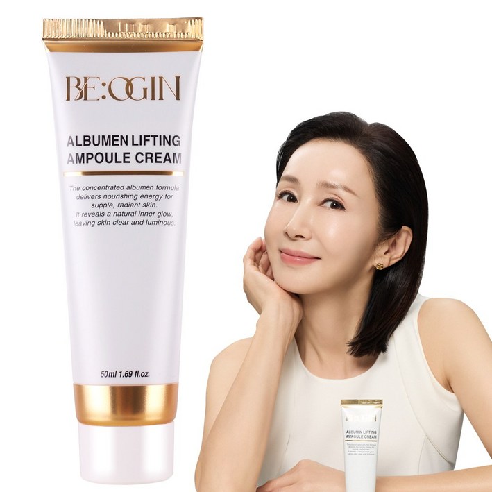 홈쇼핑완판템 전인화의 비오진 알부민 리프팅 앰플 크림 단백질 트라넥산삼 저속노화 재생크림