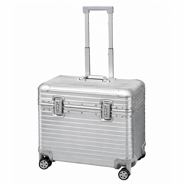 유고UGO 풀메탈 알루미늄 위로 열리는 기내용 여행용 승무원 파일럿 캐리어