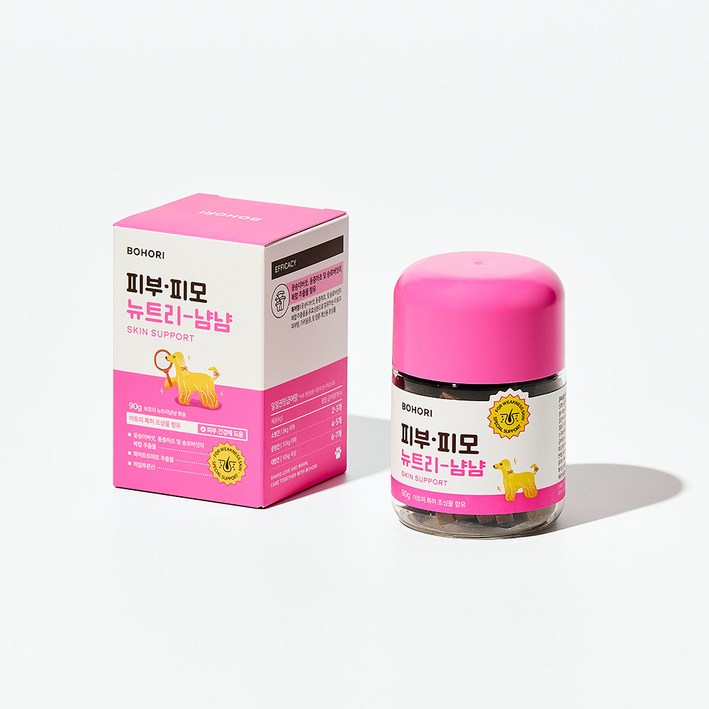 보호리 피부 피모 뉴트리냠냠 2.0 90g 강아지 발사탕 가려움 건조 모질 습진 영양제