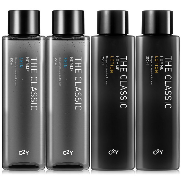 C2Y 대용량 더클래식 남자 옴므 스킨 로션 250ml 4개 (총1,000ml) 남성화장품
