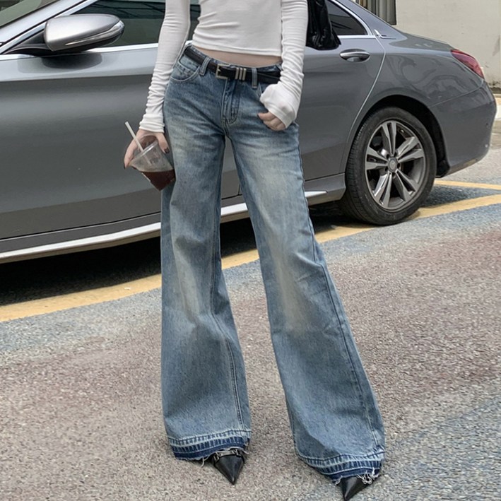 대박난박양 로우라이즈 와이드 청바지세일