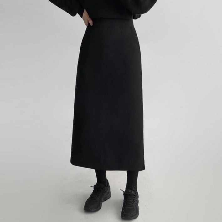 에이와비 여성용 140.150ver AWABMADE뉴말랑밍크롱스커트 키작녀기장선택밍크안감1color2size