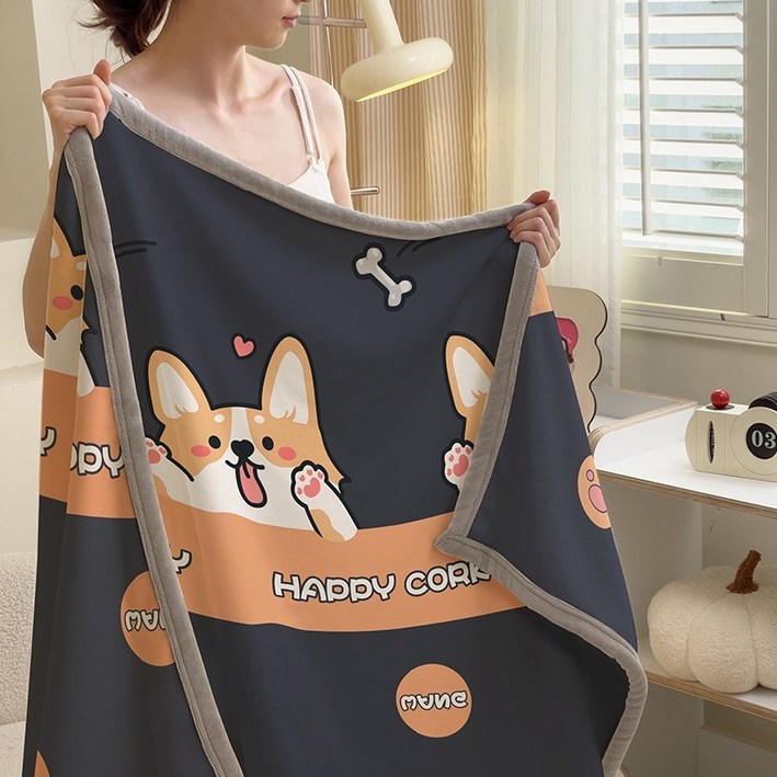 포근나래 2025 New 러블리 담요 카피바라 담요, 사계절 담요,여름 얇은 점심 담요