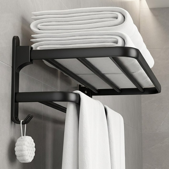 다루미 무타공 욕실수건걸이 옷걸이