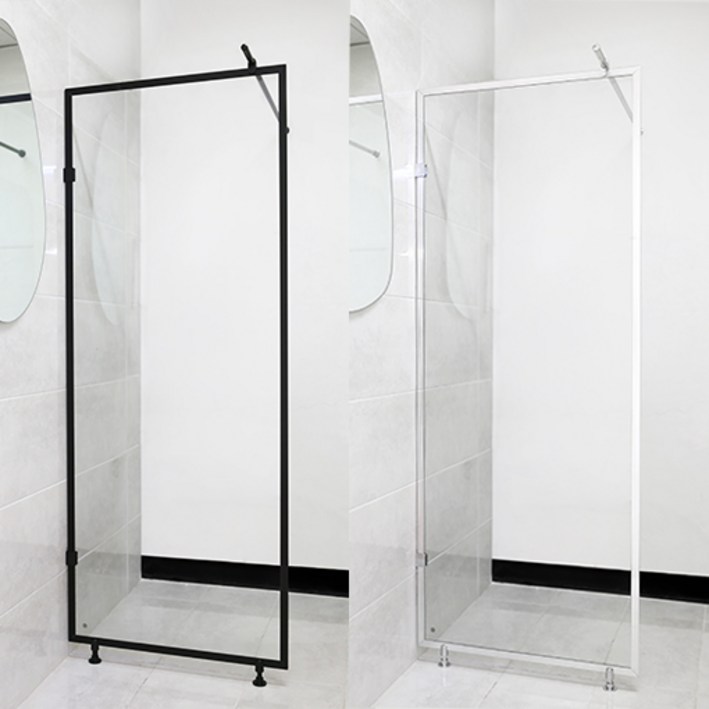 미러메이드 욕실 화장실 샤워 파티션 부스 강화 유리 셀프 욕실칸막이