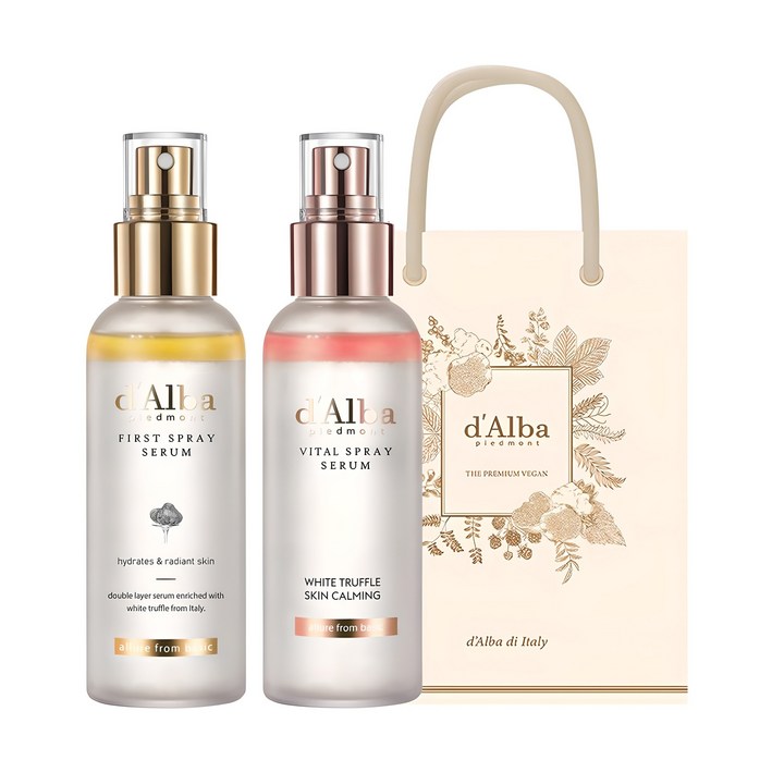 달바 화이트 트러플 퍼스트 스프레이 세럼 100ml + 바이탈 스프레이 세럼 100ml + 기프트백