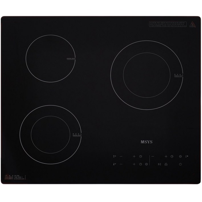 한샘 인덕션 3구 전기쿡탑 빌트인 스마트 전기레인지 CTBMSF510E