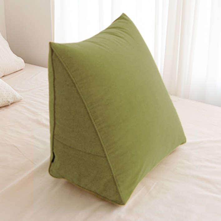 쿠션이야기 오래가는 삼각 등쿠션, 풀그린