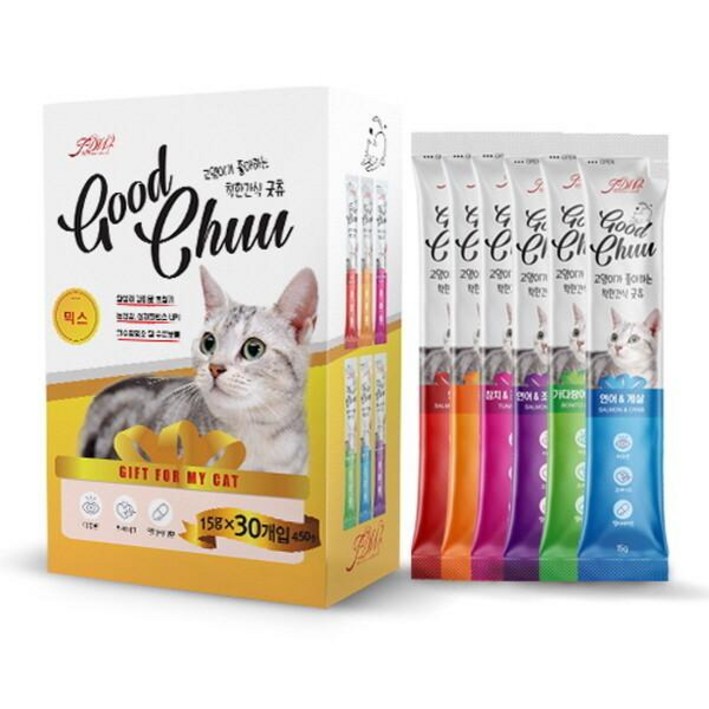 굿츄 고양이 간식 15g x 30p