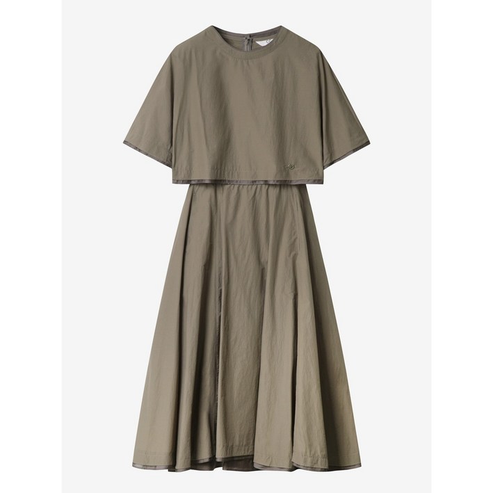 씨씨콜렉트 중계점 텍스처 블록 레이어드 원피스 E252PSE175